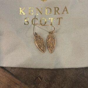 Kendra Scott Rose Gold Arrowhead Earrings